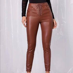 Faux Leather Pants